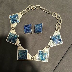 YSL COSTUME NECKLACE AND EARRINGS